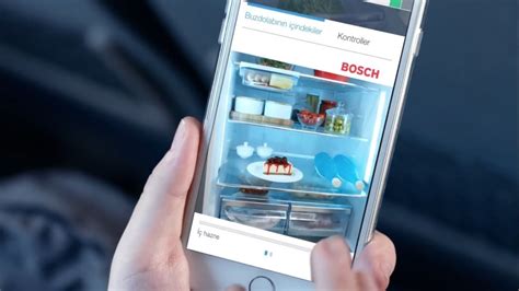Bosch kameralı buzdolabı reklamı